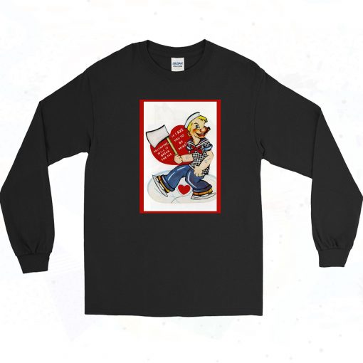 Popeye Axe Ice Break Vintage 90s Long Sleeve Style