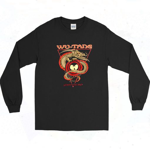 Rare Wu Tang Clan Staten Island Dragon Long Sleeve Shirt