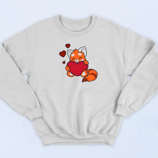 Red Panda Valentine's Day Sweatshirt