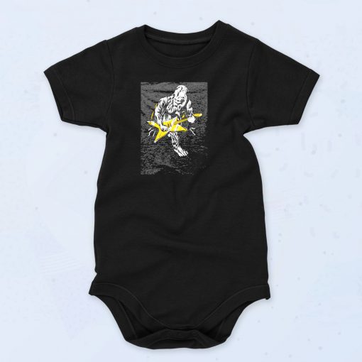 Sasquatch Playing Guitar Funny Baby Onesie