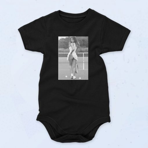 Sexy Girl Tennis Player Fashionable Baby Onesie