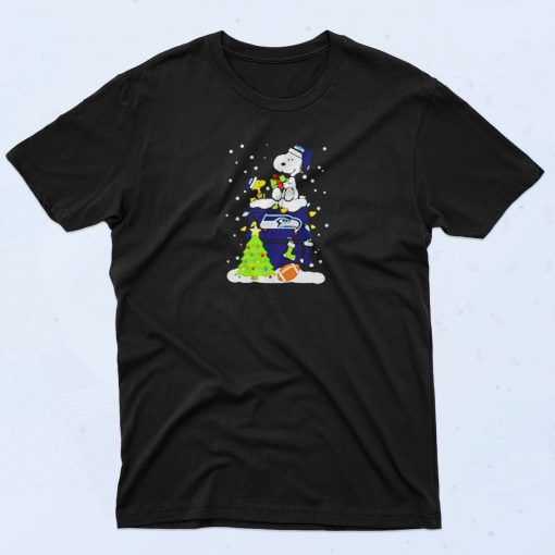 Snoopy Merry Christmas Nfl Seahawks 90s T Shirt Idea