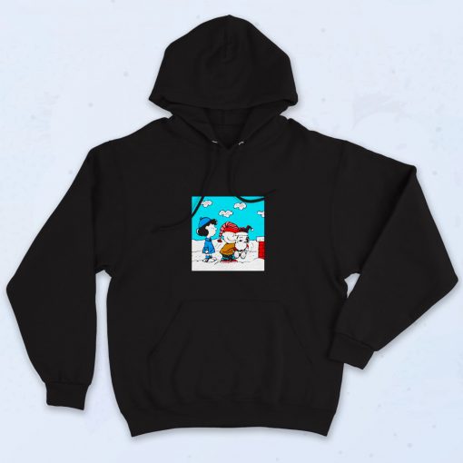 Snoopy Peanuts Santa Claus Christmas Cartoon Aesthetic Hoodie