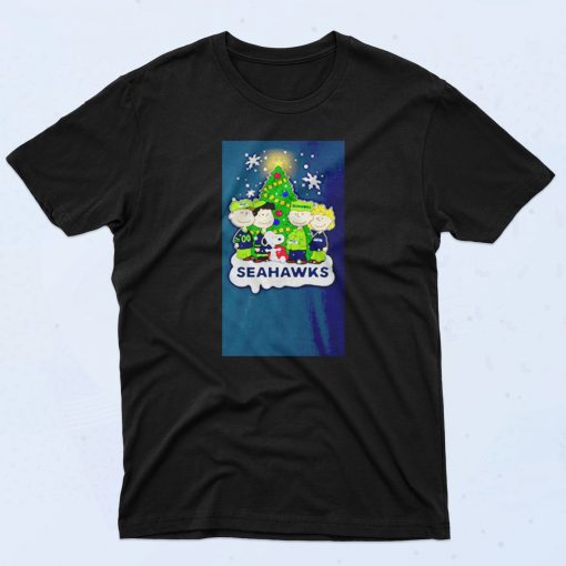 Snoopy Peanuts Seattle Seahawks Christmas 90s T Shirt Idea