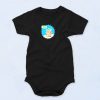 Star Wars Yoda Mandalorian Lights Christmas Funny Baby Onesie