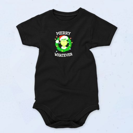 The Grinch Merry Whatever Merry Christmas Funny Baby Onesie