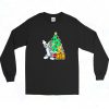 Tom And Jerry Playing Around Christmas Long Sleeve Shirt