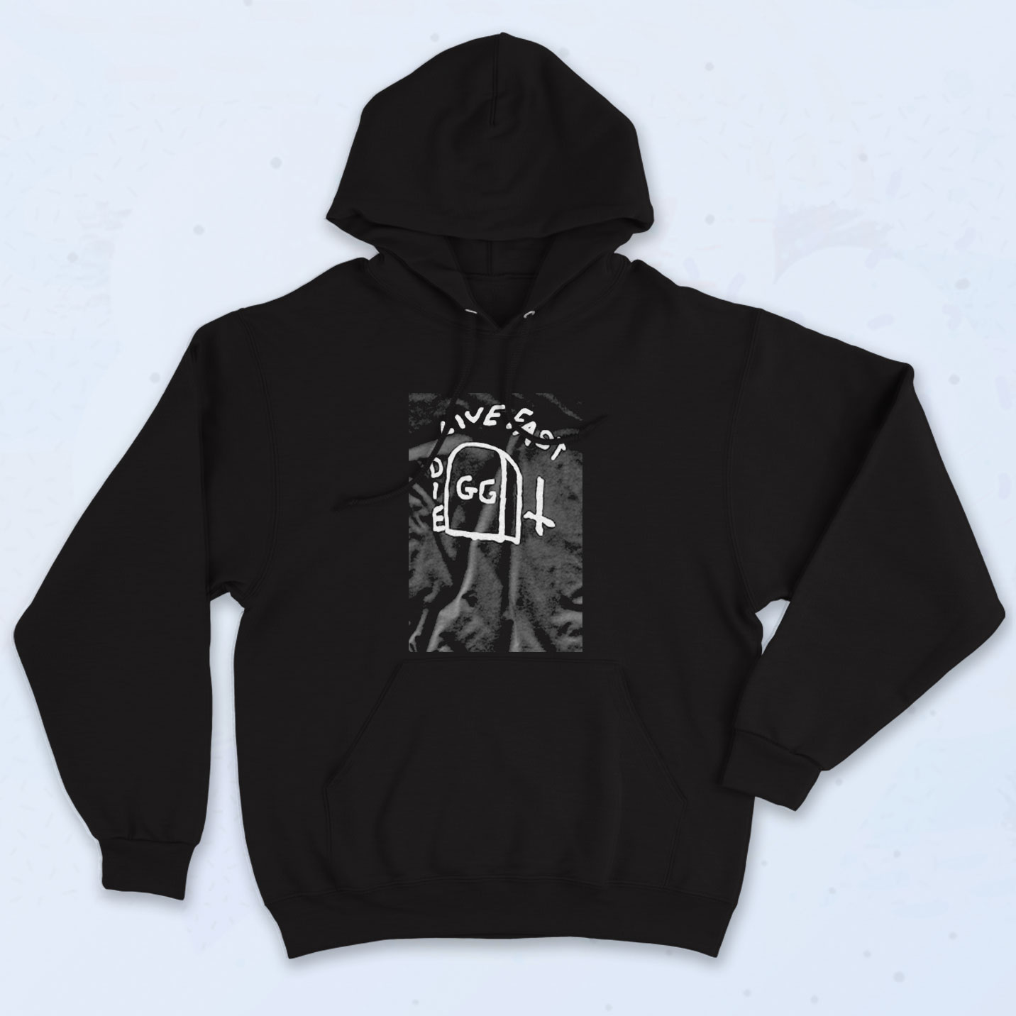 Tombstone Punk Live Fast Die Aesthetic Hoodie - 90sclothes.com