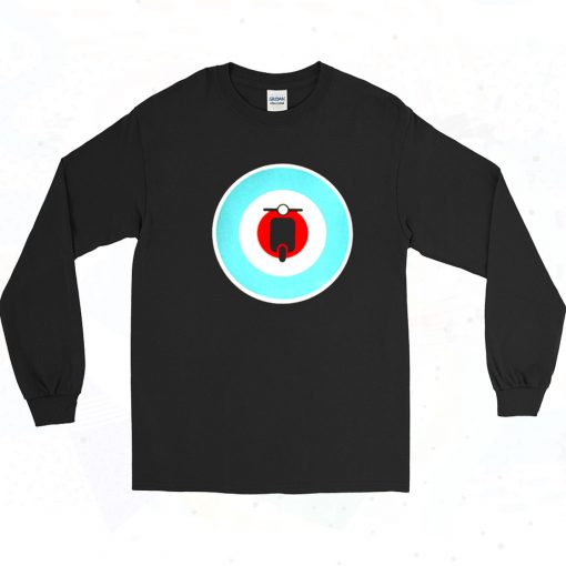 Vespa Logo Moped Retro Long Sleeve Shirt