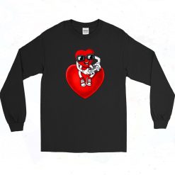 Video Gamer Valentine's Day Vintage 90s Long Sleeve Style