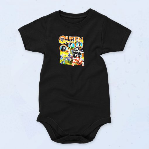 Vintage Queen 1978 Tour Funny Baby Onesie