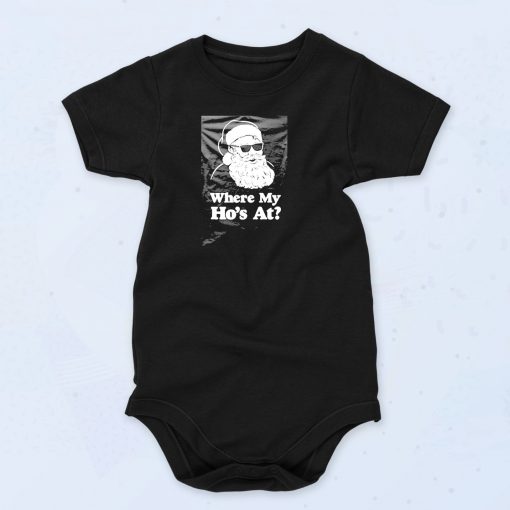 Where My Hos At Funny Baby Onesie