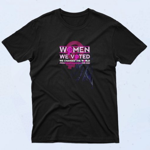 Women Vote Anniversary 90s T Shirt Idea