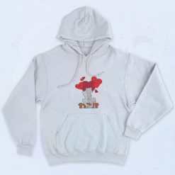 Cat Lovers Valentine's Day Graphic Hoodie