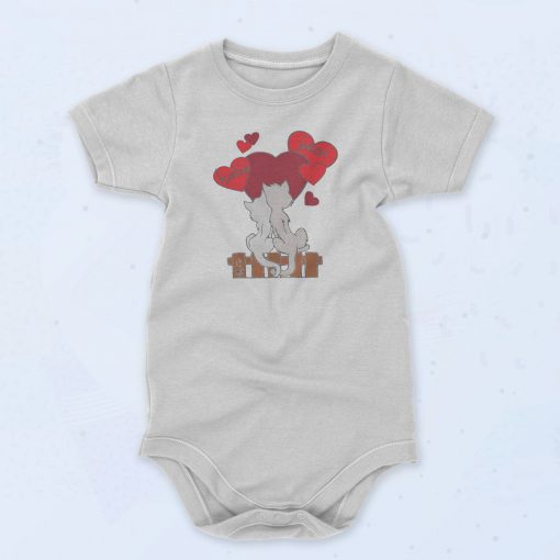 Cat Lovers Valentine's Day Romantic Fashionable Baby Onesie