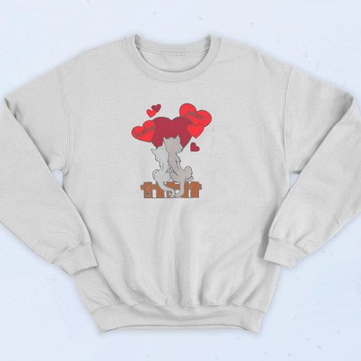 Cat Lovers Valentine's Day Sweatshirt