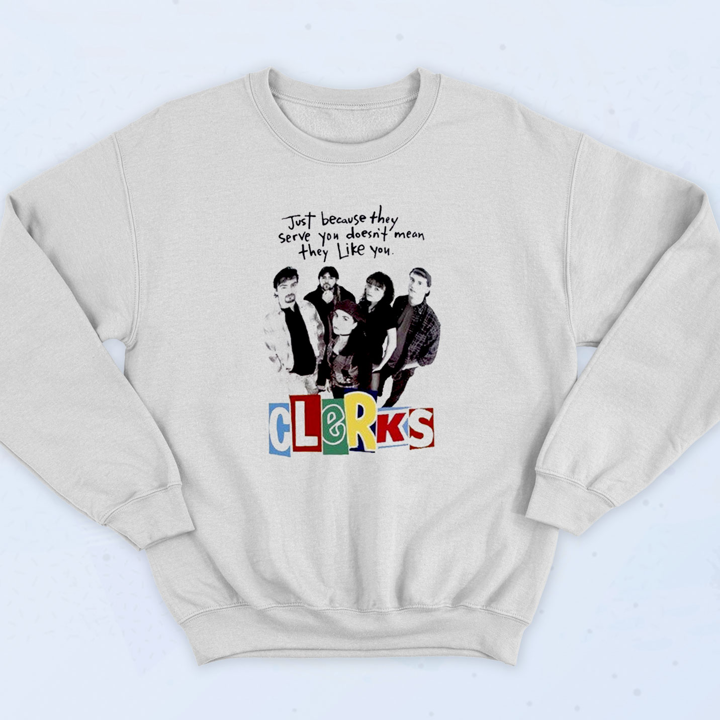 Clerks Retro Movie Sweatshirt On Sale - 90sclothes.com