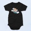 Cupid Skateboard Valentine's Day Fashionable Baby Onesie