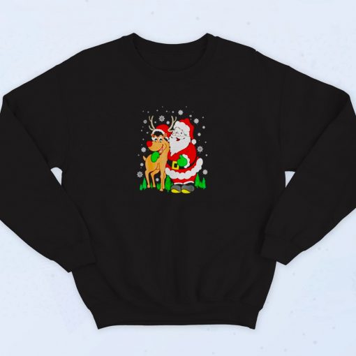 Cute Santa Christmas Vintage Vintage Sweatshirt