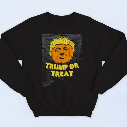 Donald Trump Or Treat Halloween Vintage Sweatshirt