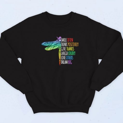 Dragonfly Quote Vintage Sweatshirt