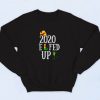 Elfed Up Merry Christmas Elf Pun Parody Vintage Sweatshirt