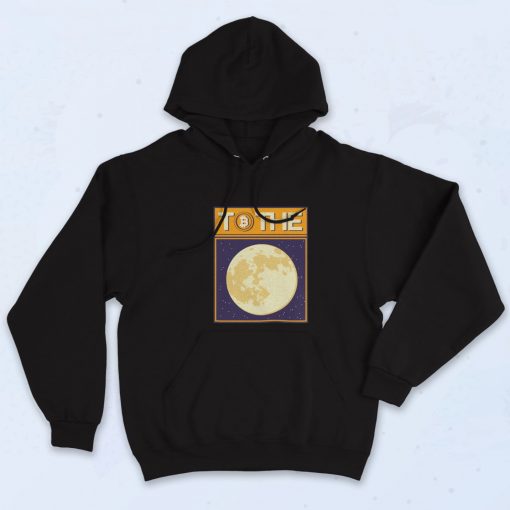 Funny Bitcoin to the Moon Hoodie