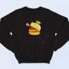 King Hamburger Drinking Tomato Sauce Vintage Sweatshirt