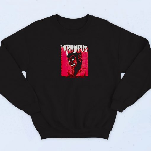 Krampus Evil Santa Claus Christmas Demon Vintage Sweatshirt