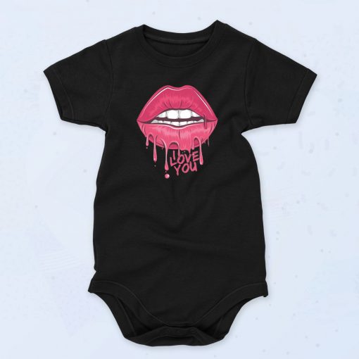 Lips Valentine's Day Fashionable Baby Onesie