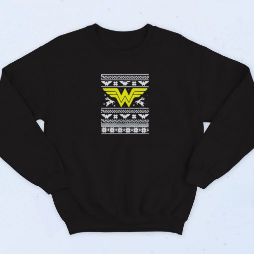 Logo Wonder Woman Christmas Vintage Sweatshirt