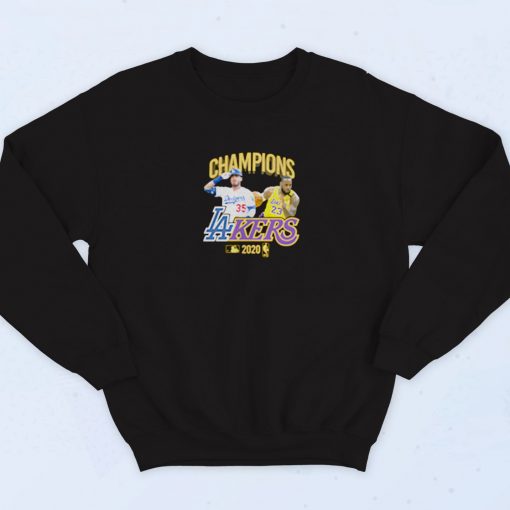 Los Angeles Dodgers Lakers Champions Vintage Sweatshirt