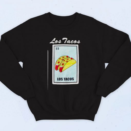 Los Tacos Loteria Mexican Bingo Vintage Sweatshirt