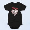 Loving Dead Skeleton Fashionable Baby Onesie