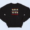 Merry Christmas Mask Dancing Baseball Vintage Sweatshirt