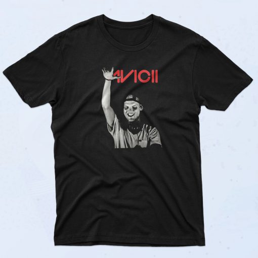 Noir Avicii On The Scene Swedish DJ T Shirt