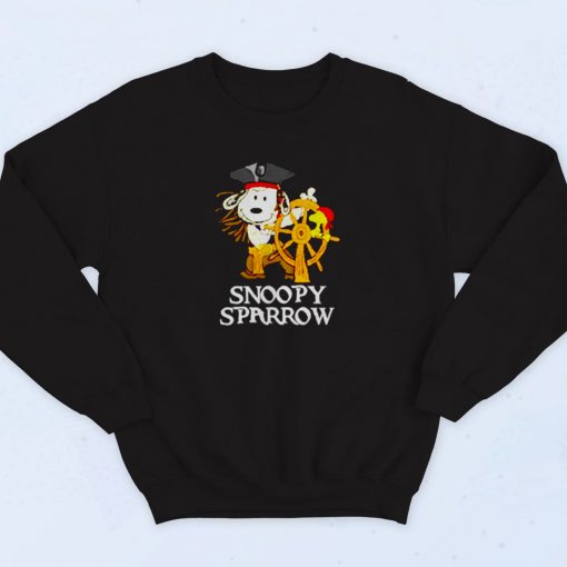 Pirates Of The Caribbean Captain Snoopy Sparrow Vintage Sweatshirt