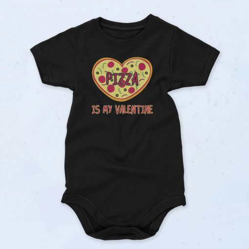 Pizza is my Valentine's Day Fashionable Baby Onesie