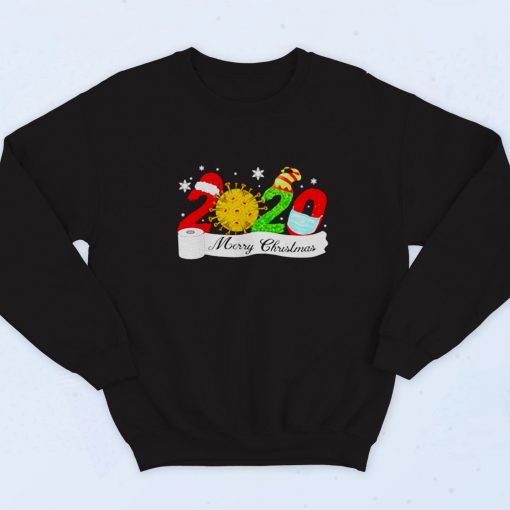 Quarantine Christmas Merry Christmas 2020 Vintage Sweatshirt