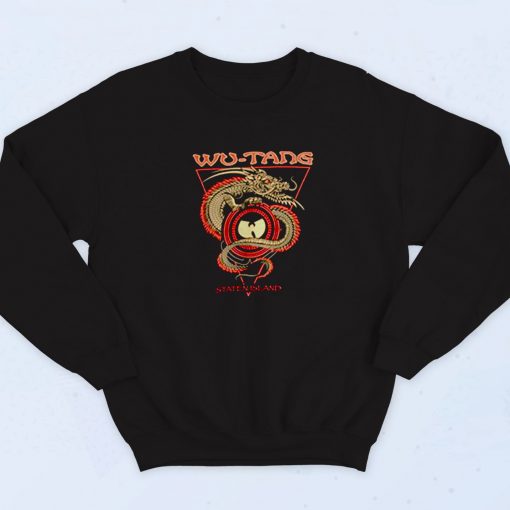 Rare Wu Tang Clan Staten Island Dragon Vintage Sweatshirt