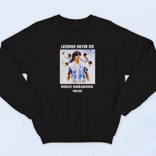 Rip Diego Maradona Legend Football Vintage Sweatshirt