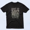 Ronald Reagan Shut Up Hippie Retro Political T Shirt