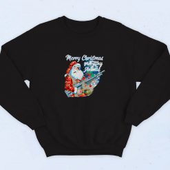 Santa Claus Merry Christmas Ya Filthy Animal Vintage Sweatshirt