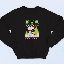 Santa Peanuts Snoopy And Woodstock Vintage Sweatshirt