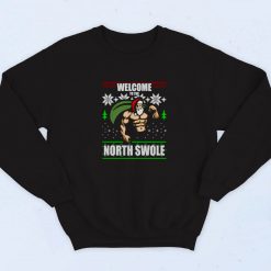 Santa Welcome To North Swole Christmas Vintage Sweatshirt