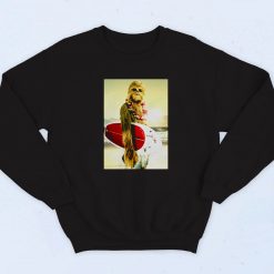 Star Wars Chewbacca Surfing Funny Cool Vintage Sweatshirt