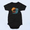 Surfing Fire Fashionable Baby Onesie