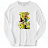 Tank Girl Baseball Funny Kick Vintage 90s Long Sleeve Shirt