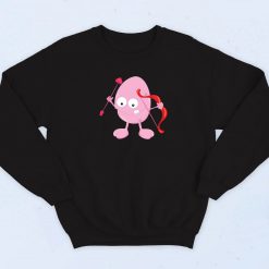 Valentine Light Pink Monster Sweatshirt