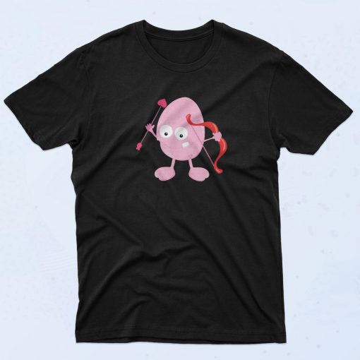 Valentine Light Pink Monster With Bow And Arrow T Shirt